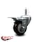 Service Caster 3'' Maroon Poly Wheel Swivel 7/16'' Stem Caster with Total Lock Brake SCC-GRTTL20S314-PPUB-MRN-716138 - alternate 4